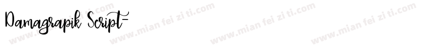 Damagrapik Script字体转换